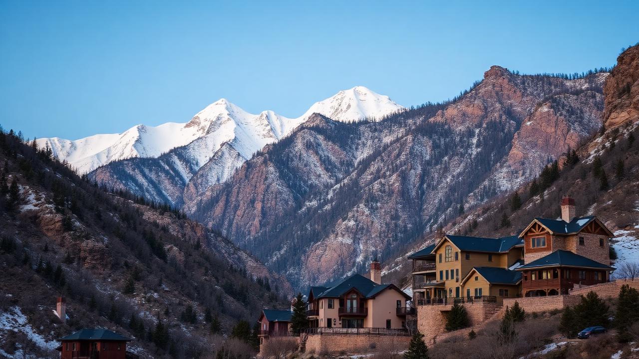 Homes and rooftops in Alpine, Utah