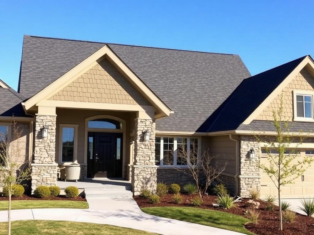 Newly replaced shingle roof on a home in American Fork, Utah