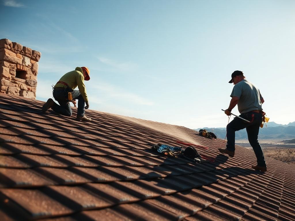 DFNDR roofing crew inspecting a Cedar Fort home