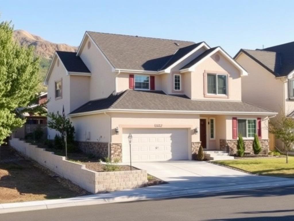 Newly replaced shingle roof on a home in Cedar Hills, Utah