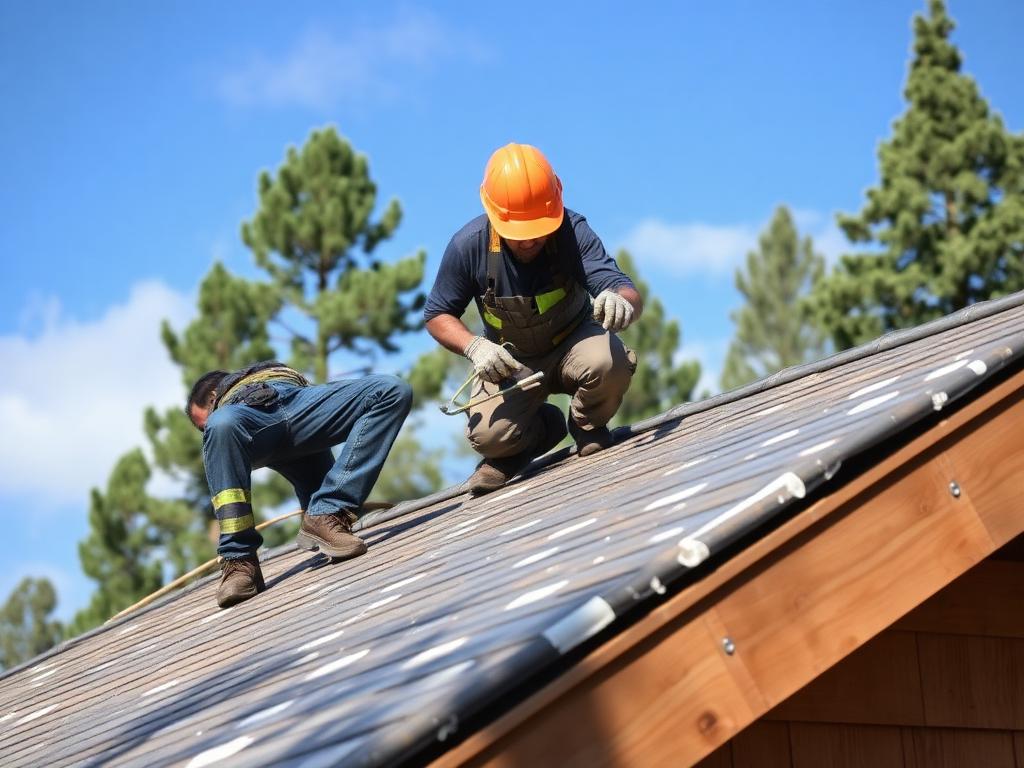 DFNDR roofing crew inspecting a Elk Ridge home