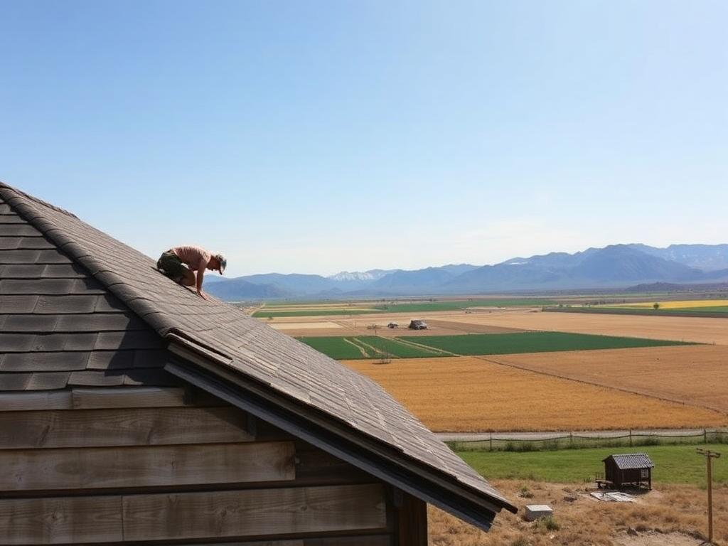 DFNDR roofing crew inspecting a Genola home
