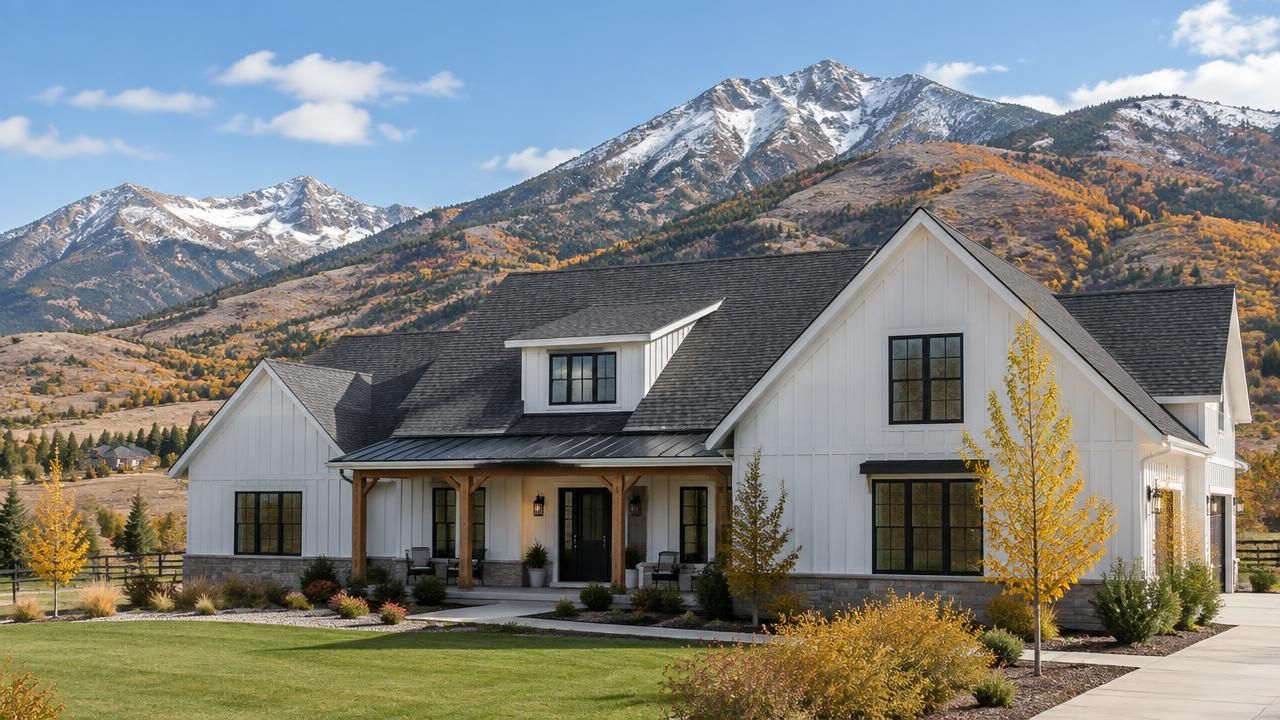 Newly replaced shingle roof on a home in Heber City, Utah