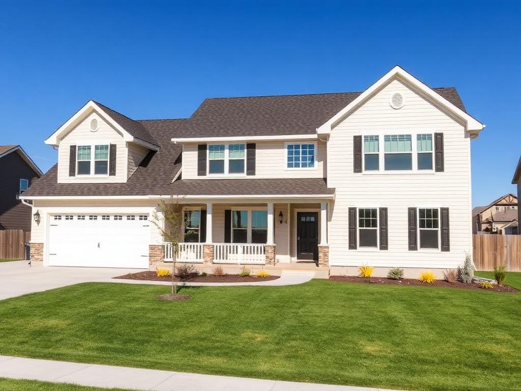 Newly replaced shingle roof on a home in Lake Shore, Utah
