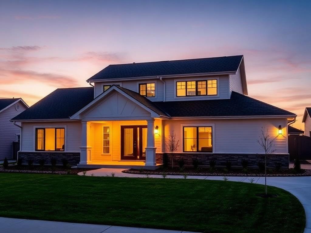 Newly replaced shingle roof on a home in Lehi, Utah