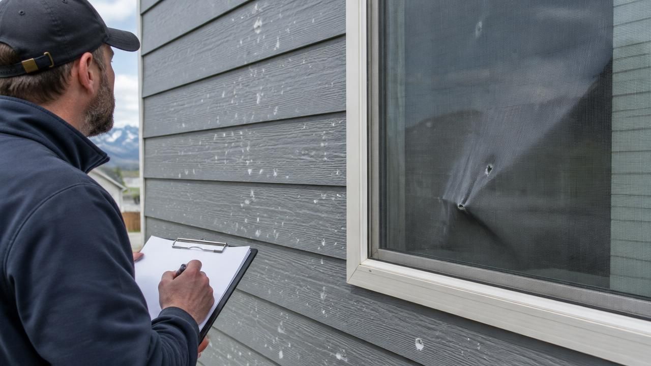 DFNDR roofing crew inspecting a Magna home