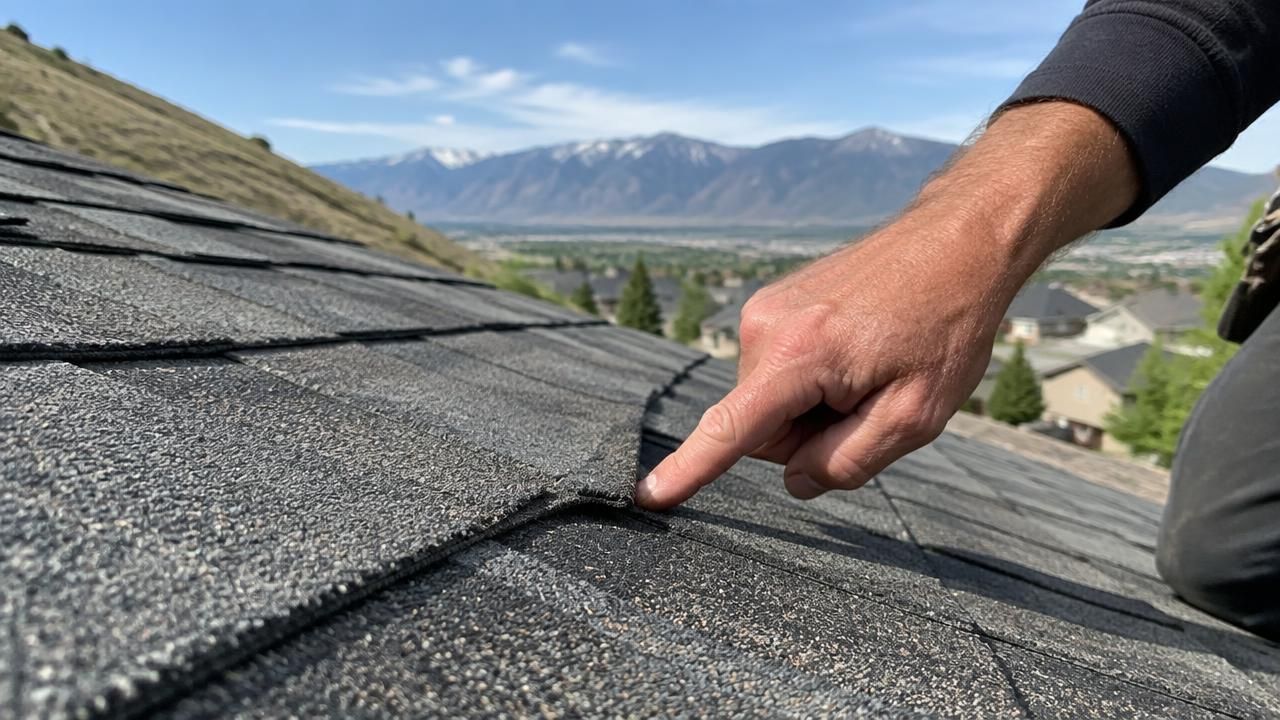 DFNDR roofing crew inspecting a North Salt Lake home