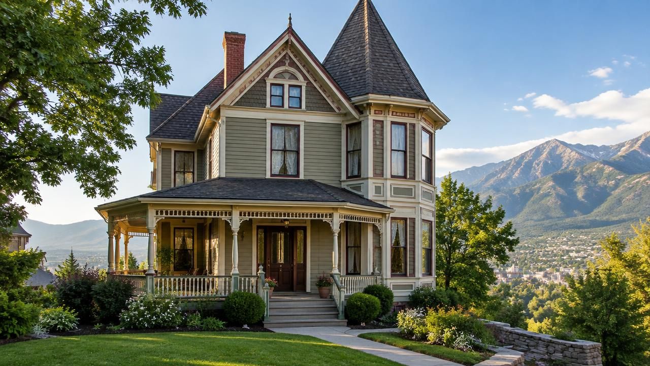 Newly replaced shingle roof on a home in Ogden, Utah