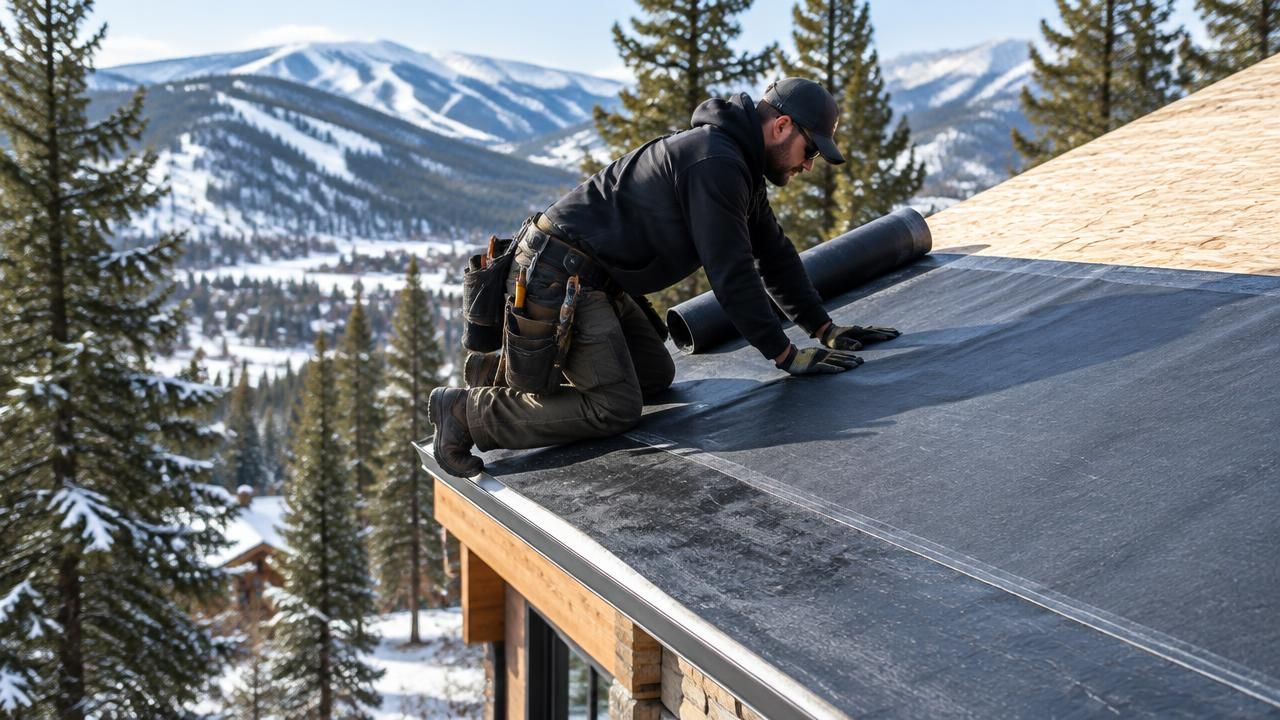 DFNDR roofing crew inspecting a Park City home