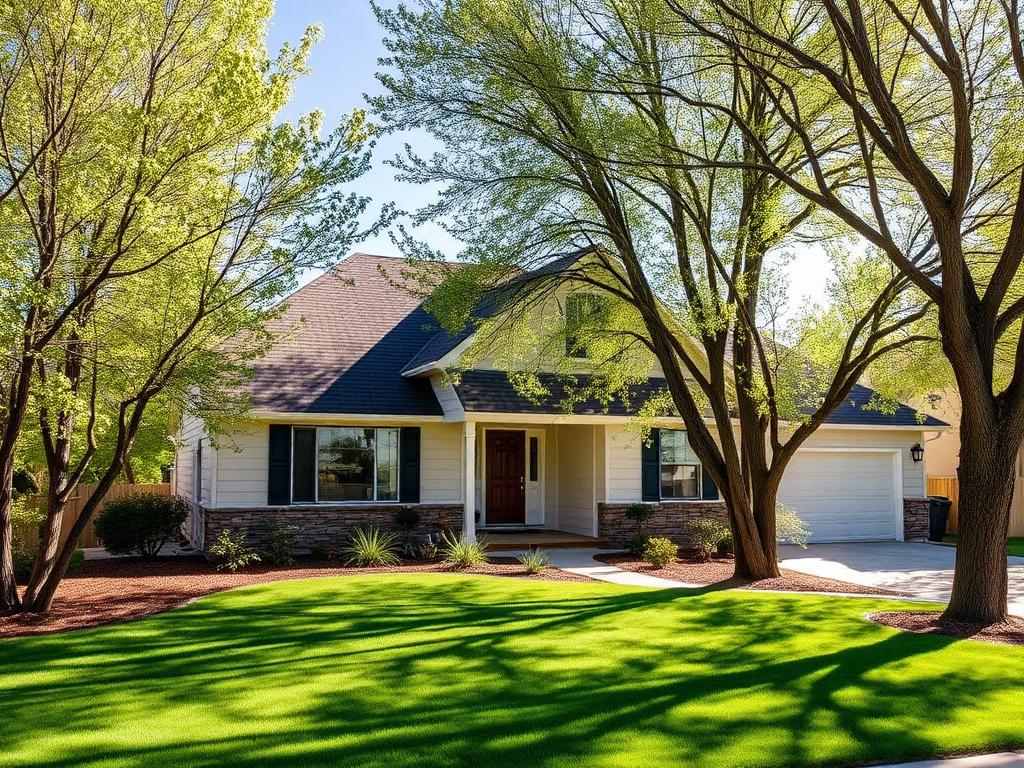 Newly replaced shingle roof on a home in Payson, Utah