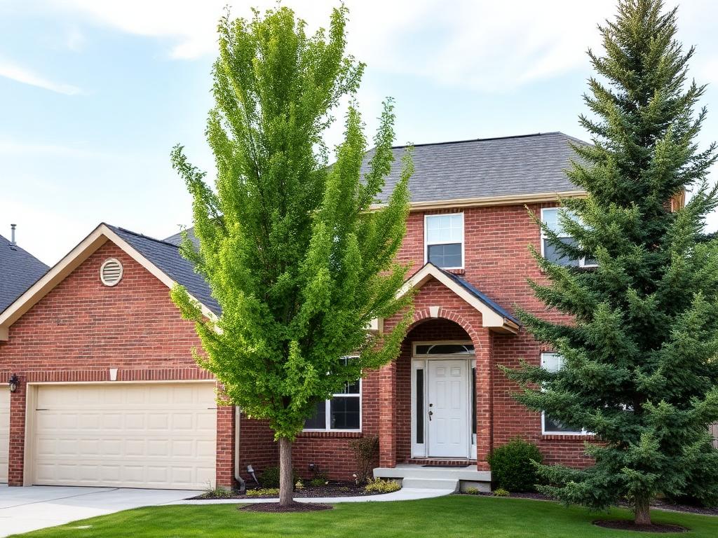 Newly replaced shingle roof on a home in Provo, Utah