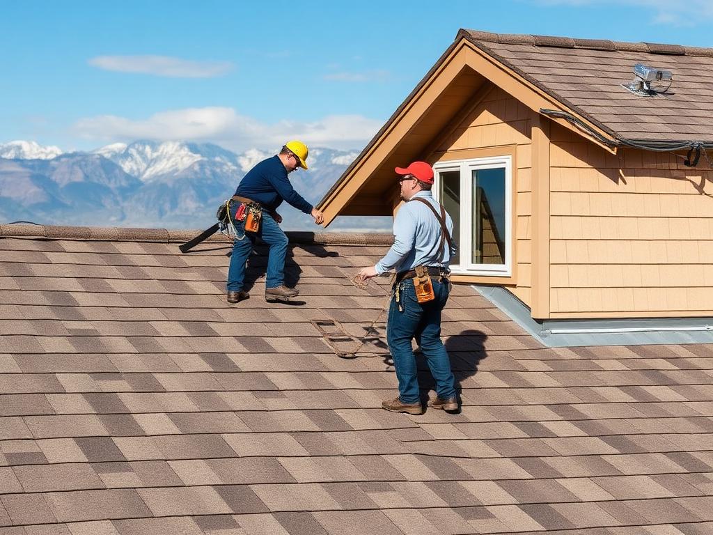 DFNDR roofing crew inspecting a Provo home
