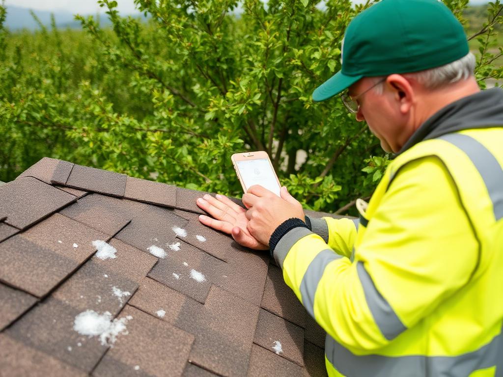 DFNDR roofing crew inspecting a Santaquin home