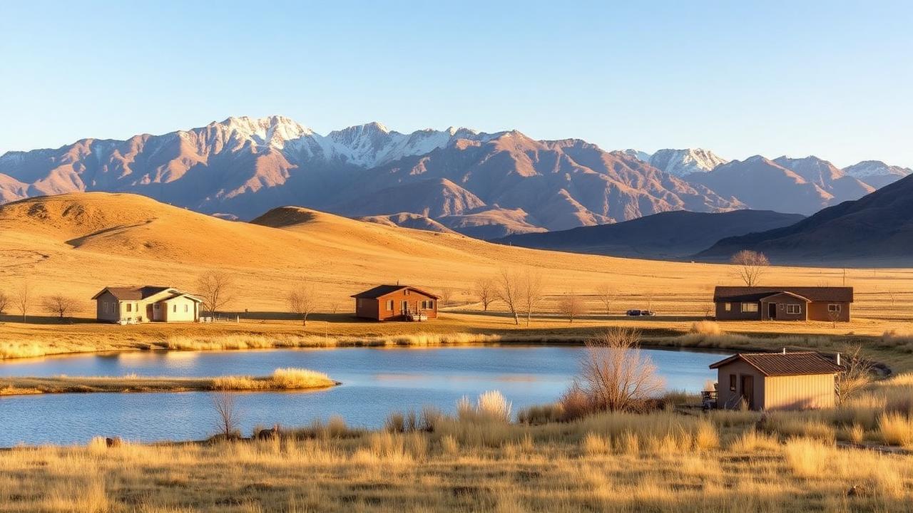 Homes and rooftops in Spring Lake, Utah