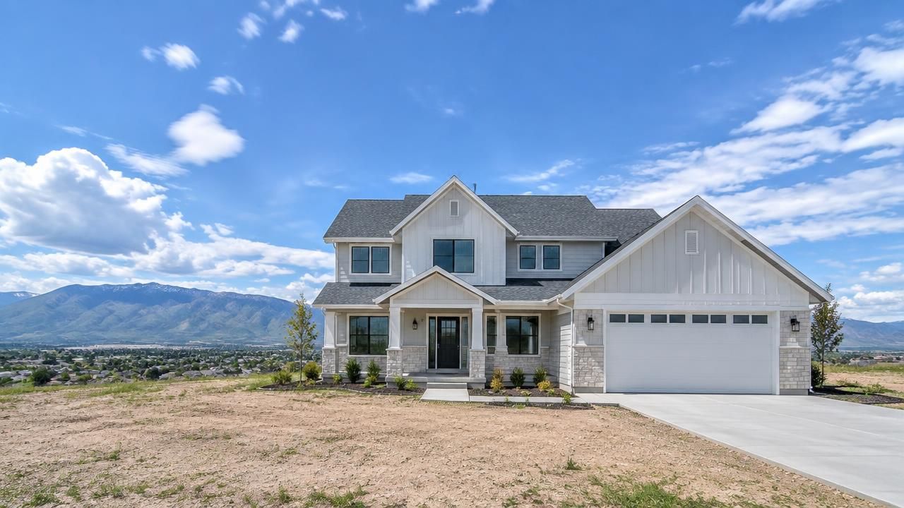 Newly replaced shingle roof on a home in Syracuse, Utah