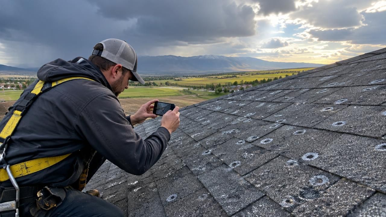 DFNDR roofing crew inspecting a West Point home